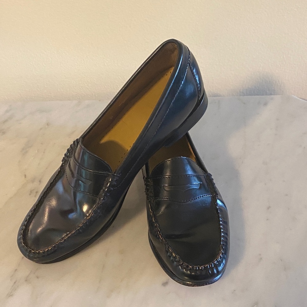 Classic Black Leather Loafers